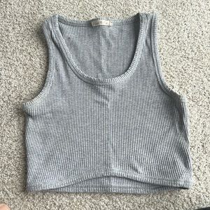 Heart & Hips gray ribbed tank size medium